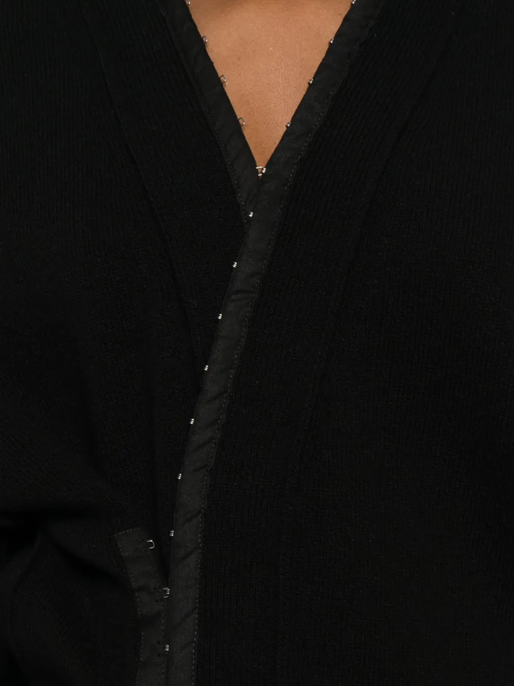 Federico Cina Corset Distressed Cardigan Clothing In Black