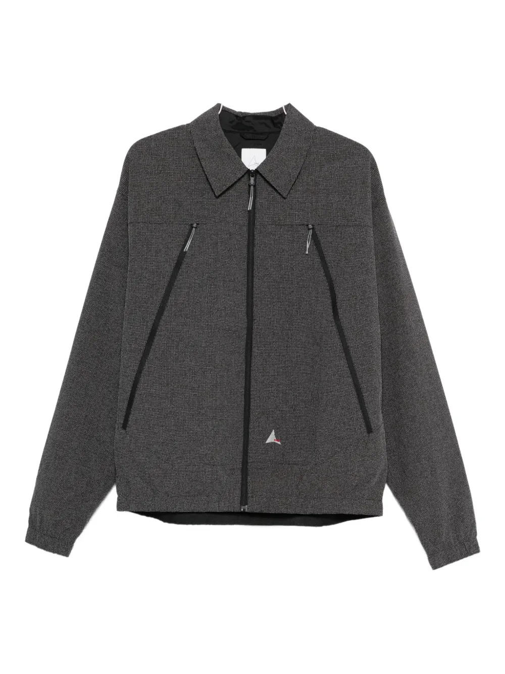 Roa Lamon Zip-front Shirt Jacket In Gray