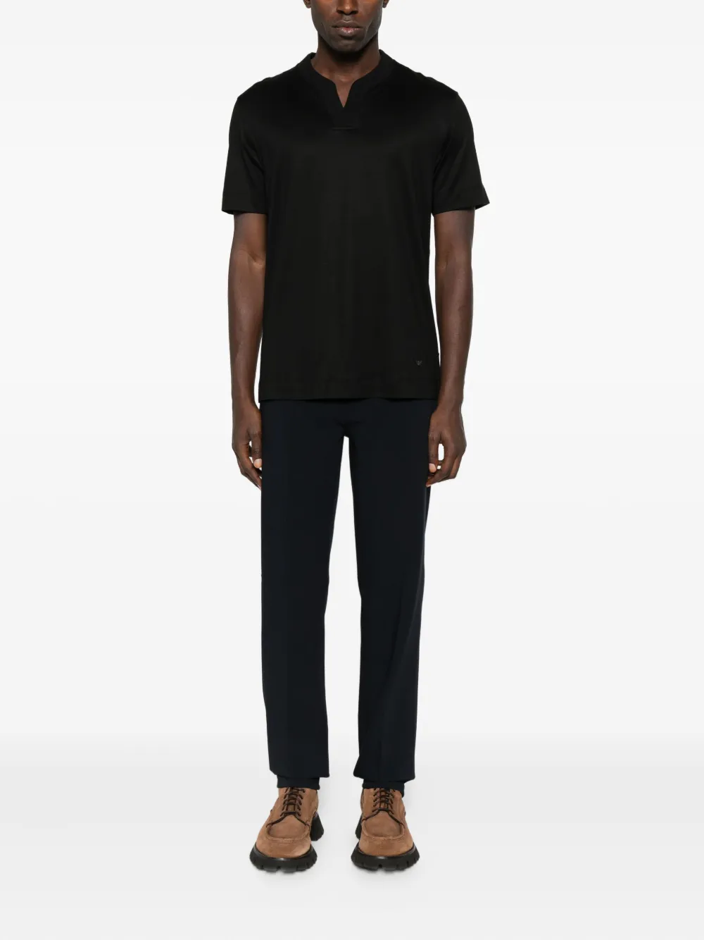 Emporio Armani v-neck short-sleeve t-shirt - Zwart