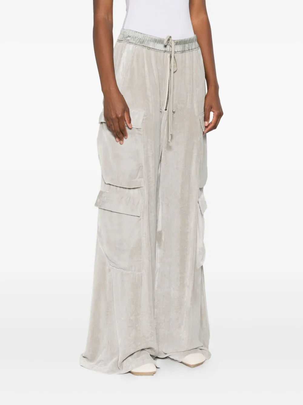 Rick Owens Broek met cargo zak Beige