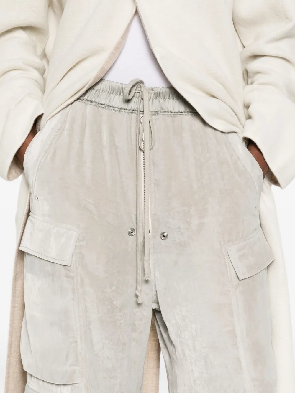 Rick Owens Broek met cargo zak Beige