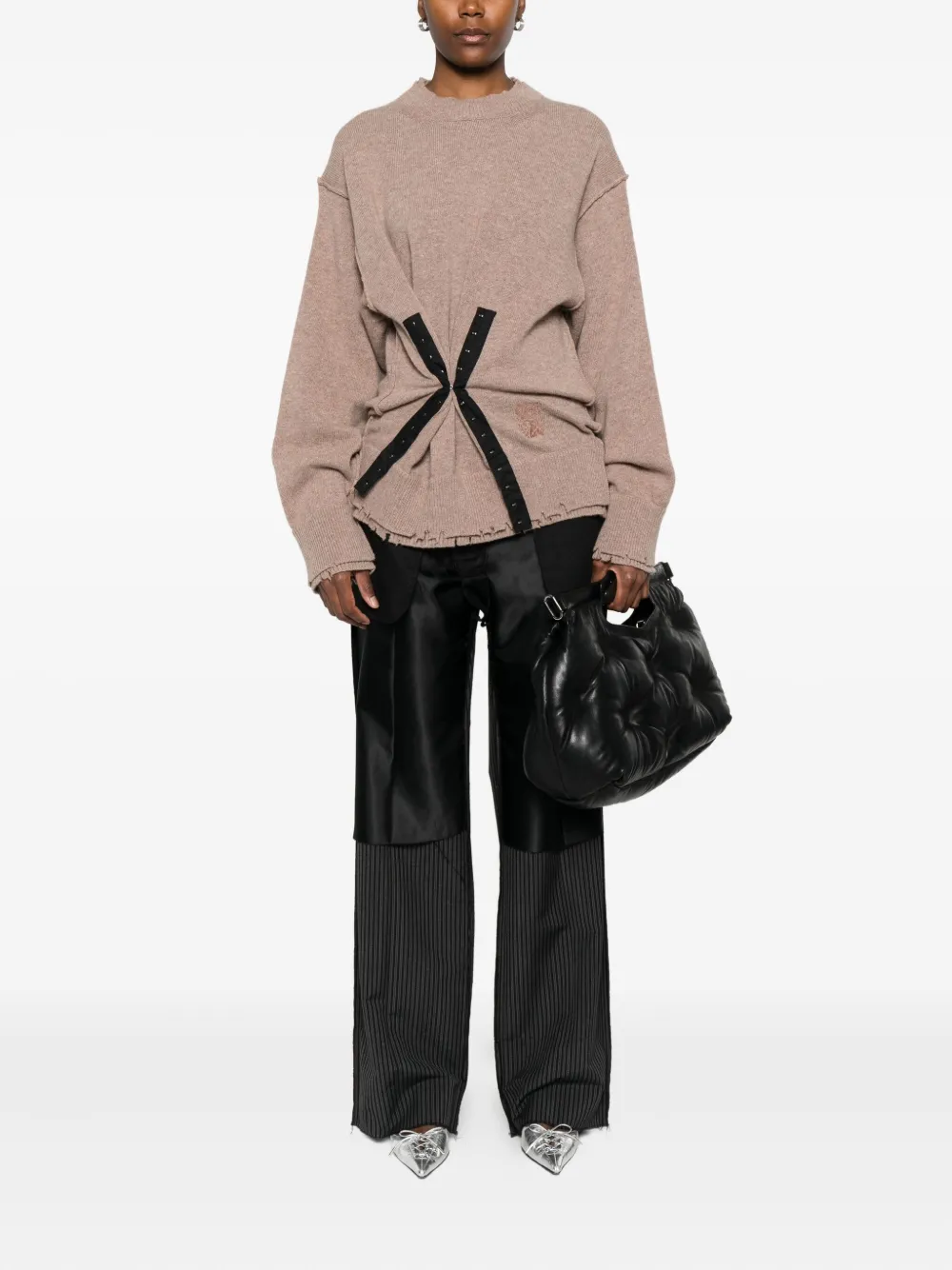 FEDERICO CINA frayed-hem sweater | Knitted Sweaters | Image 2