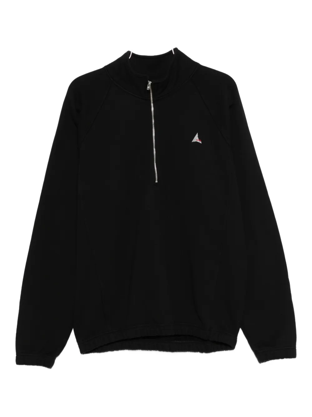 Roa Half-zip Embroidered Sweatshirt In Black