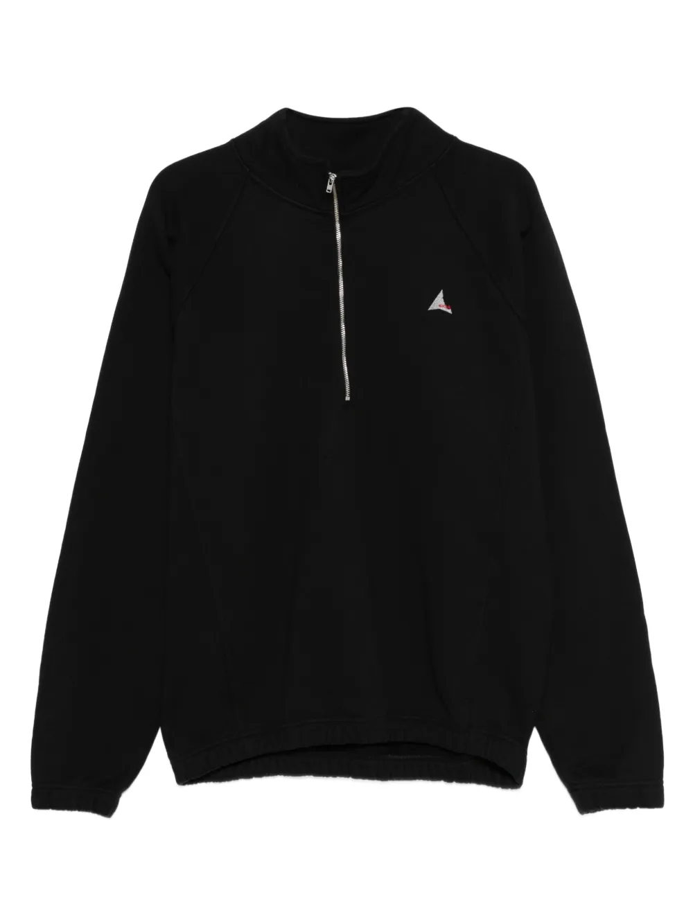 ROA half-zip embroidered sweatshirt | Black | Image 1