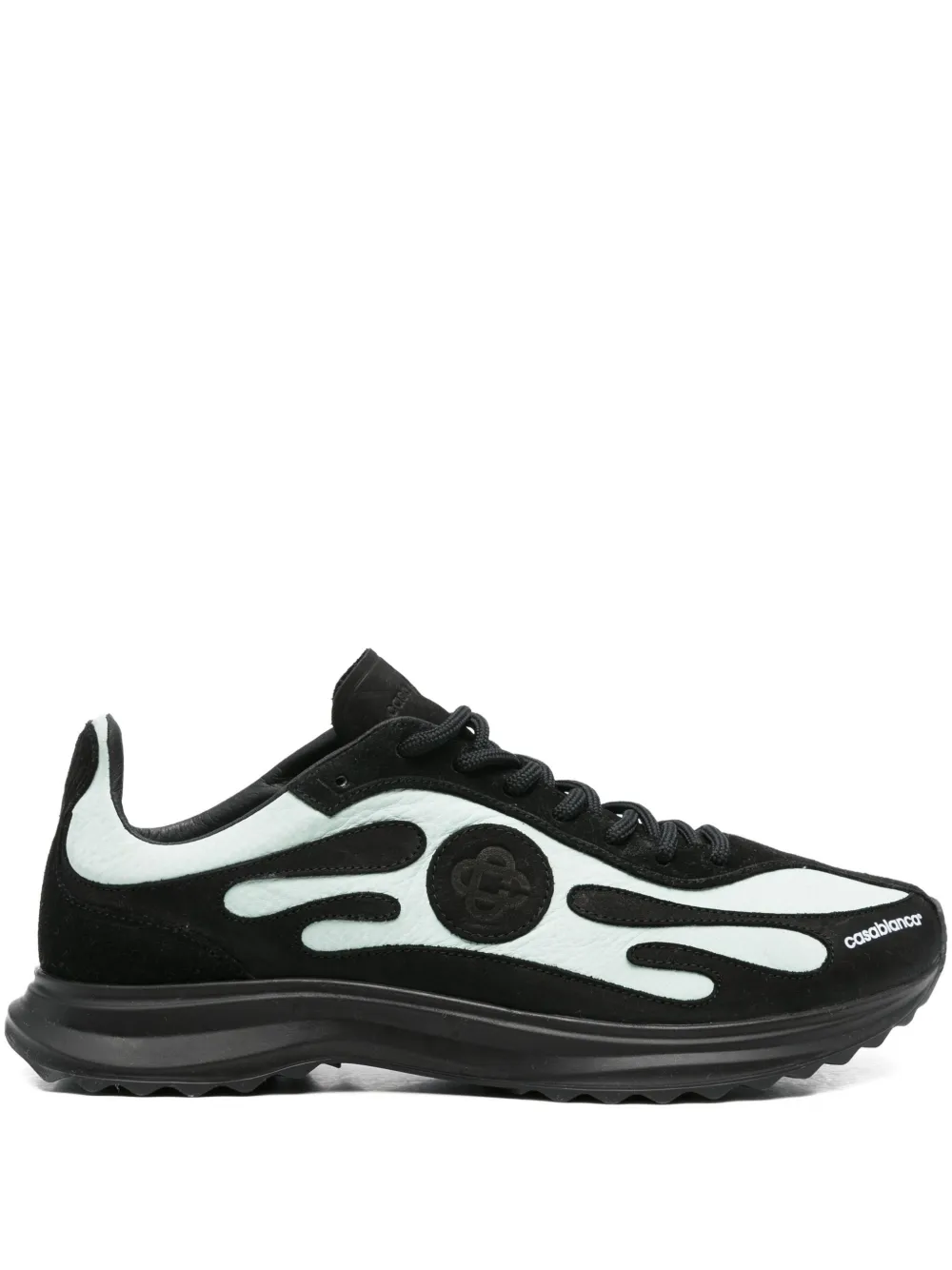 Casablanca lace-up two-tone sneakers Black