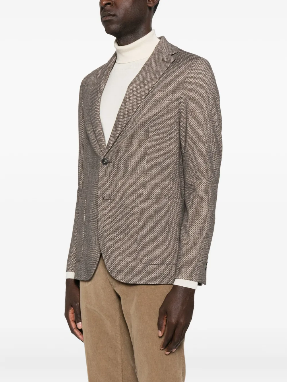 Circolo 1901 Blazer met twee knopen en textuur Bruin