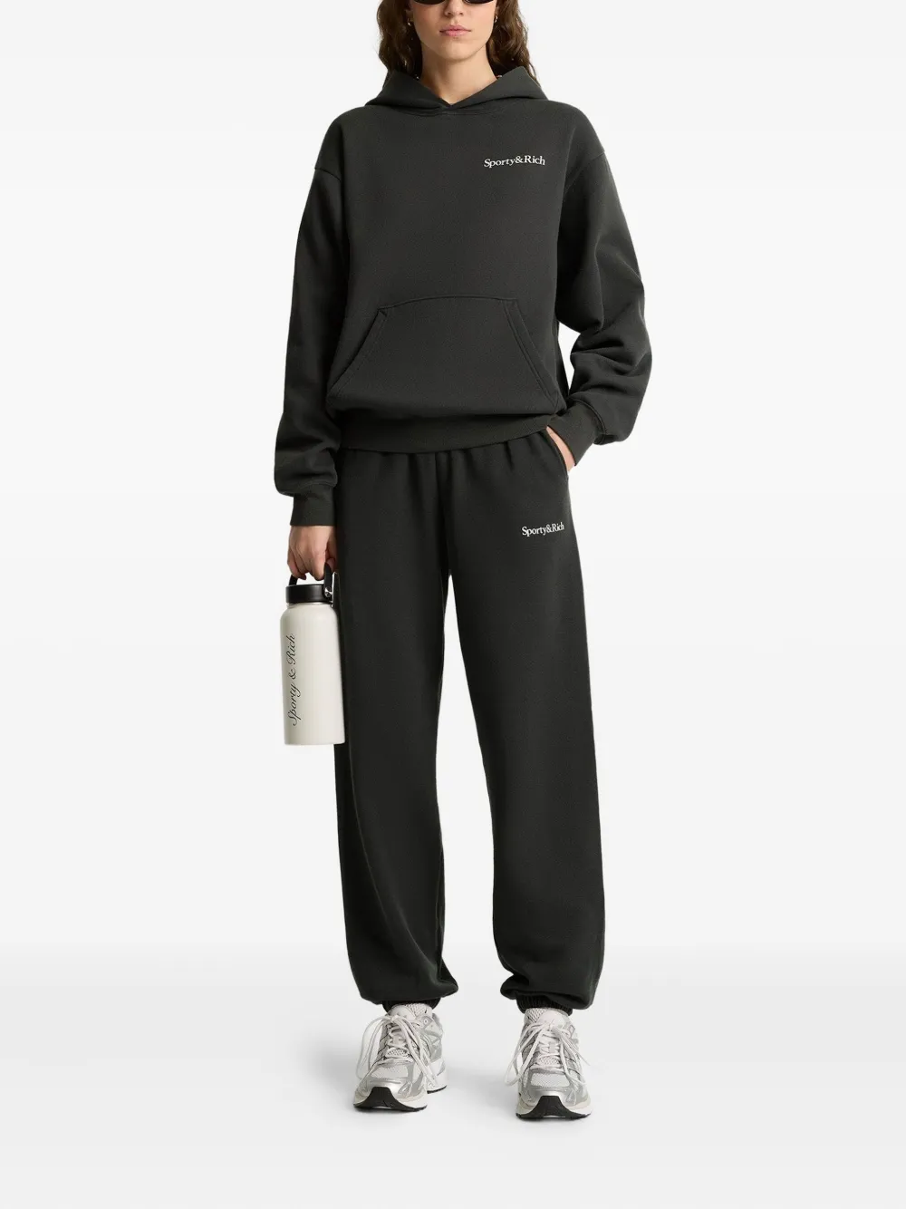 Sporty & Rich logo-detail track pants - Zwart