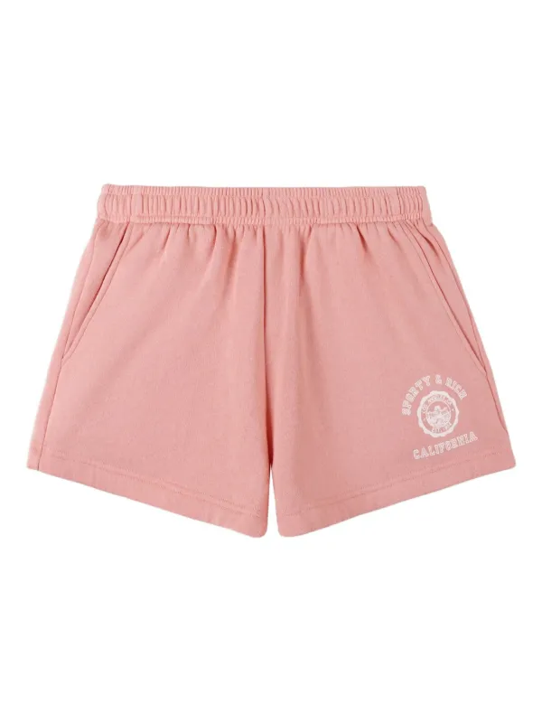 Sporty & Rich ロゴ ショートパンツ | ピンク | FARFETCH JP