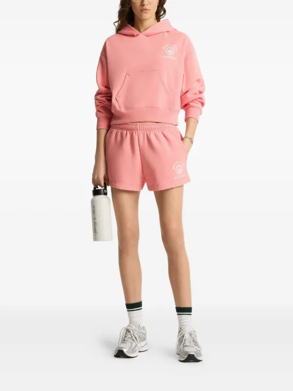 Sporty & Rich ロゴ ショートパンツ | ピンク | FARFETCH JP