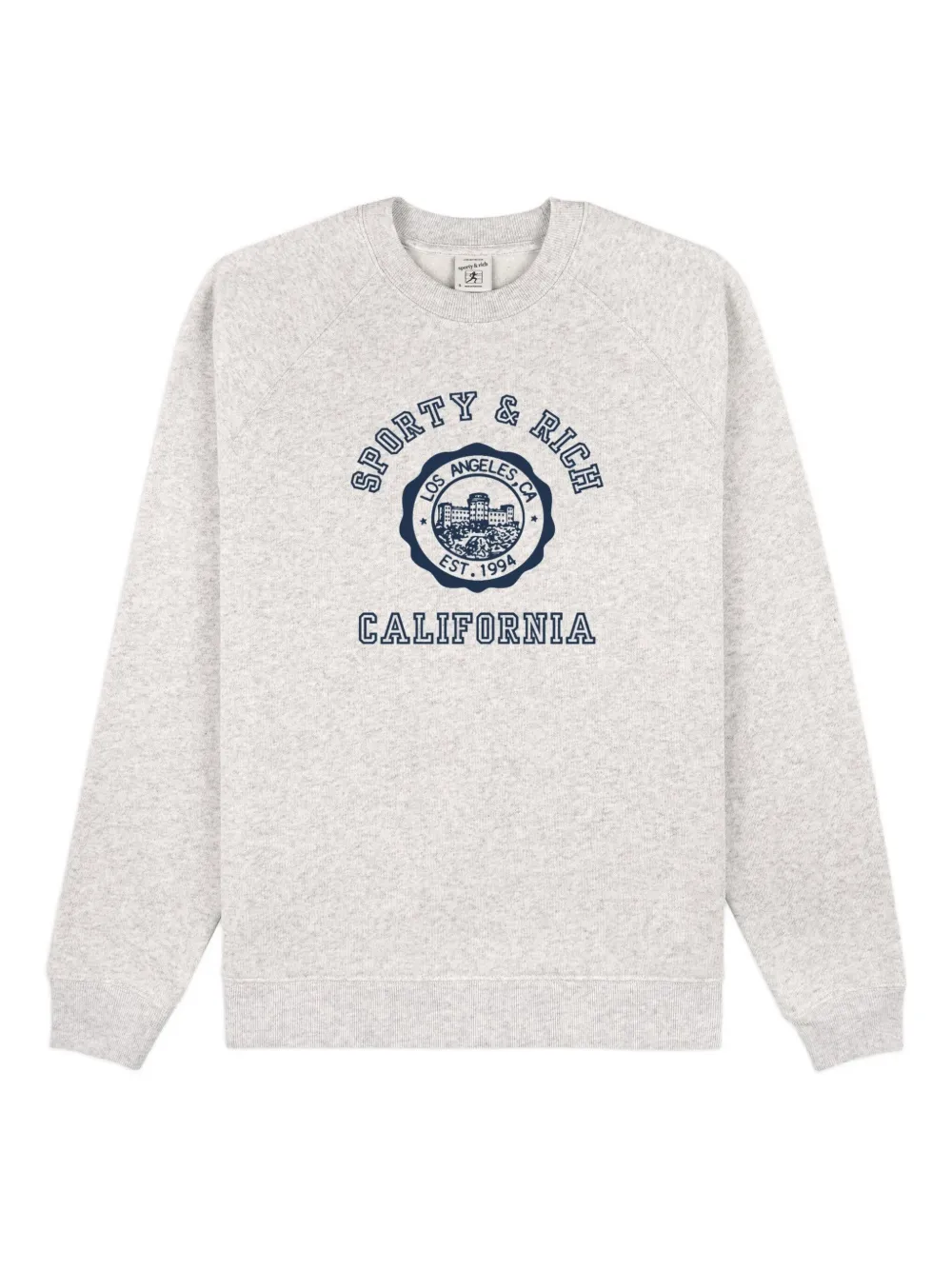 Sporty & Rich crew-neck long-sleeve sweatshirt | Grey | Image 1
