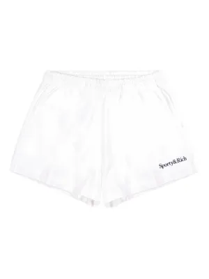 Sporty & Rich ロゴ ショートパンツ | ホワイト | FARFETCH JP