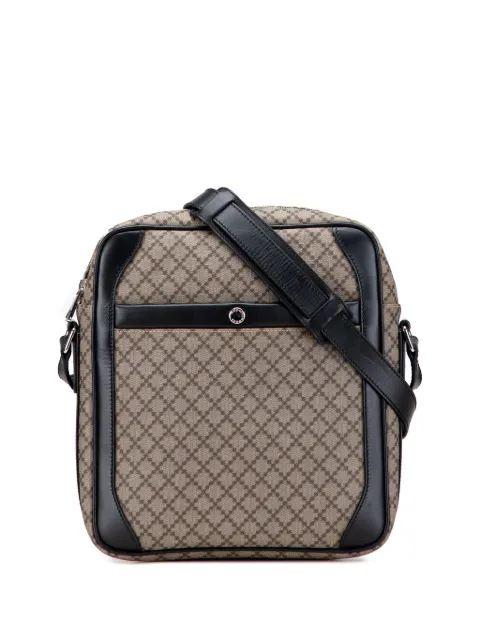 Gucci Pre-Owned 2000-2015 Diamante Coated Canvas Zip crossbody bag