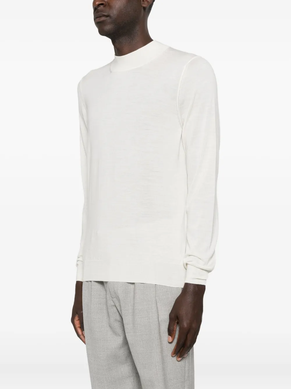  Giuuno Pull En Maille Fine - Blanc 