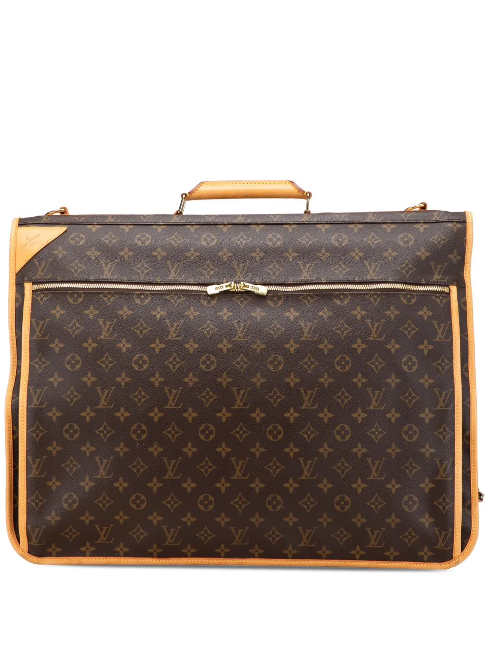 Louis Vuitton Pre-Owned 2002 モノグラム ポータブル キャビン ガーメントバッグ トラベルバッグ - ブラウン Louis Vuitton Pre-Owned 2002 モノグラム ポータブル キャビン ガーメントバッグ トラベルバッグ - ブラウン