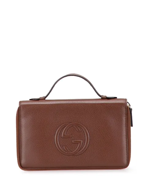 Gucci Pre-Owned 2000-2015 Pebbled Calfskin Soho Travel Document Case handbag