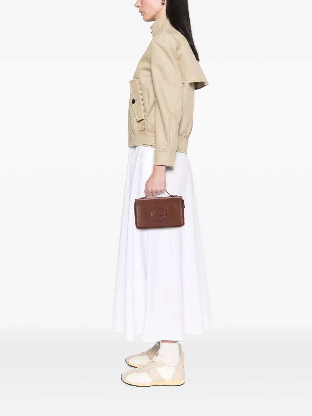 Gucci Pre-Owned 2000-2015 Pebbled Calfskin Soho Travel Document Case handbag | Pre-Owned | Image 2