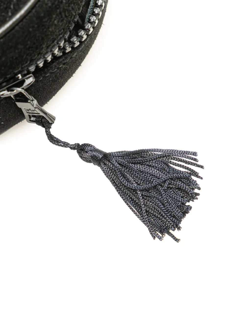 Pre-owned Celine 2008 Round Suede Tassel Handbag In Black