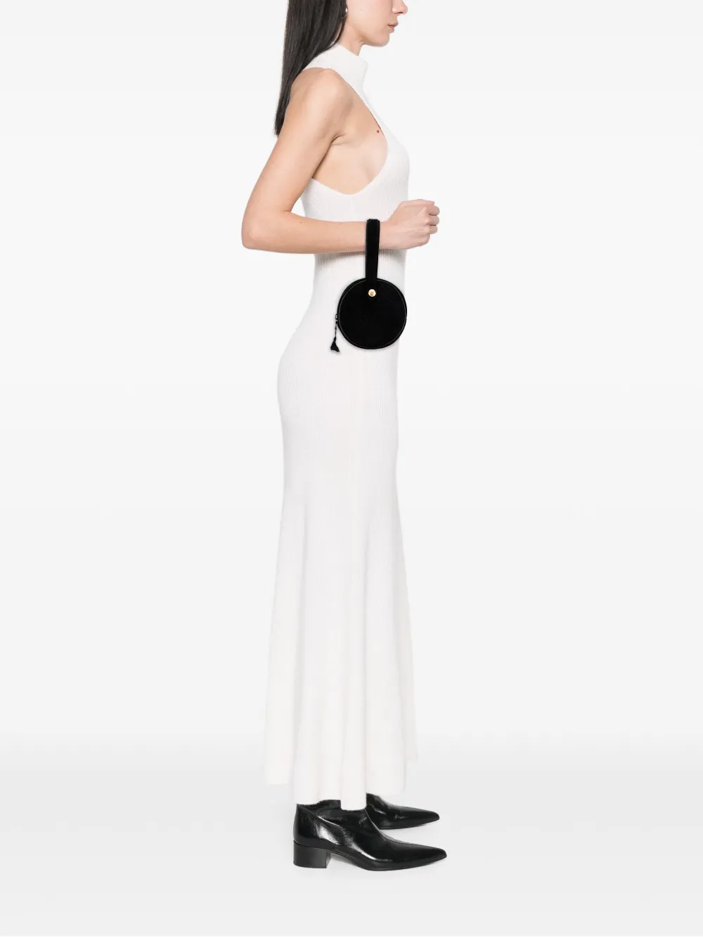 Celine Pre-Owned 2008 Round Suede Tassel handbag | Pre-Owned | Image 2