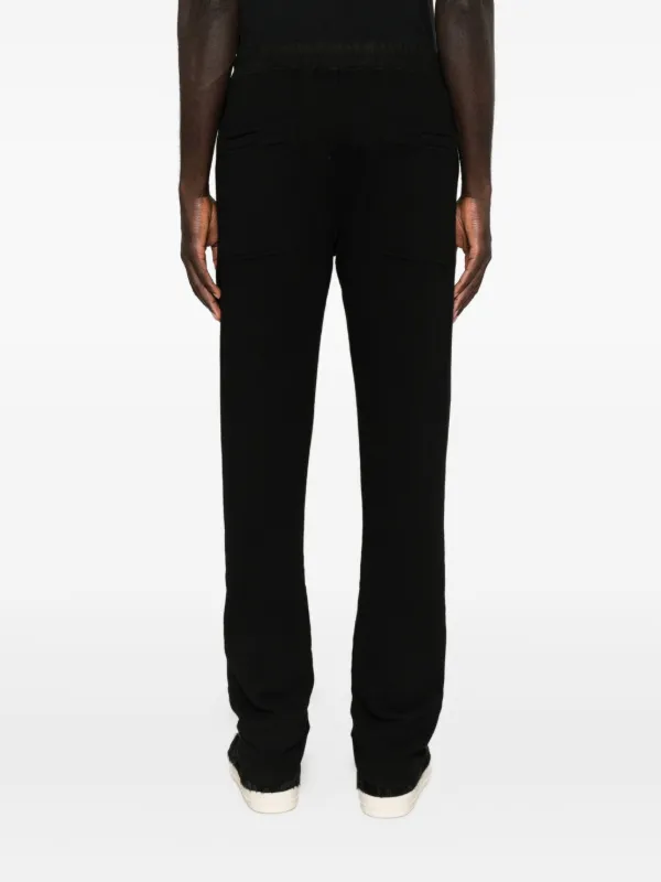 Rick Owens DRKSHDW Drawstring Cotton Trousers | Black | FARFETCH