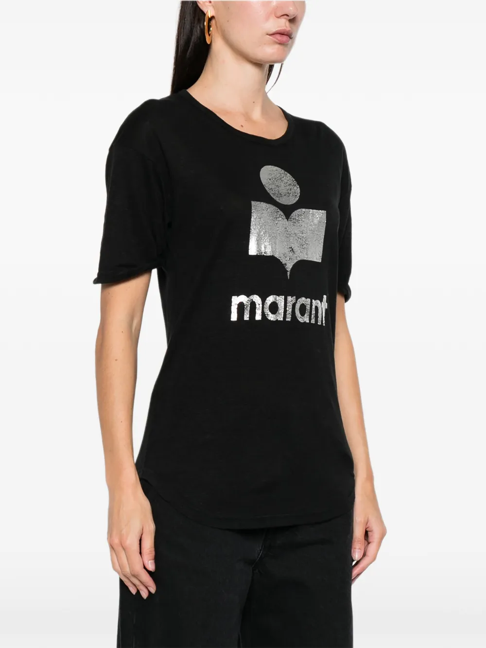 Isabel Marant Étoile Koldi Logo-print T-shirt In Black