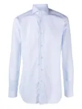Xacus long-sleeved button-up shirt - Blue