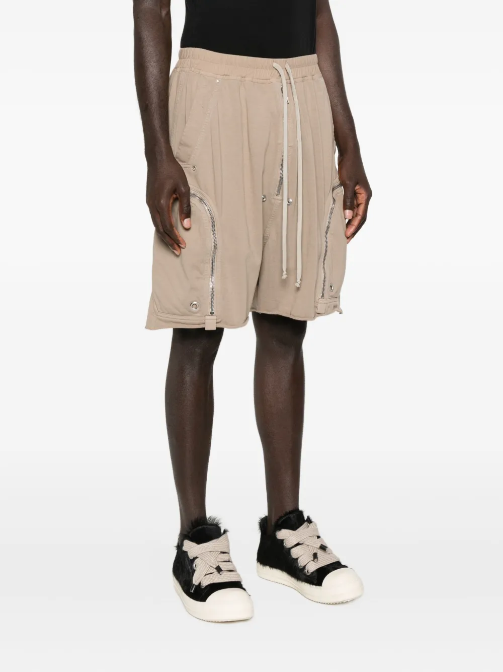 Rick Owens Drkshdw Multiple-pockets Shorts In Neutral