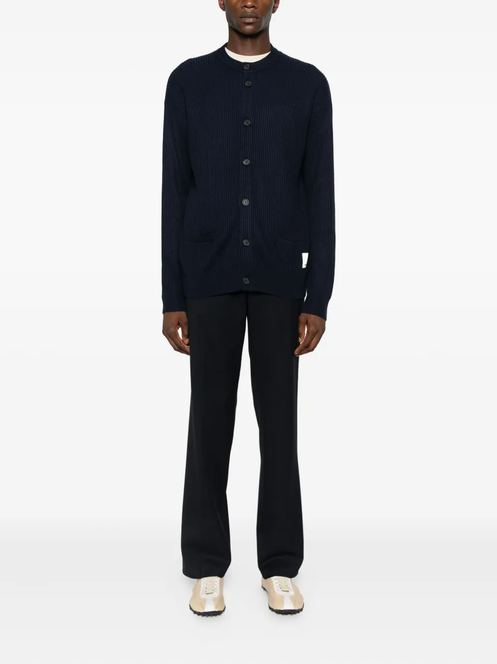 Emporio Armani Geribbeld vest Blauw