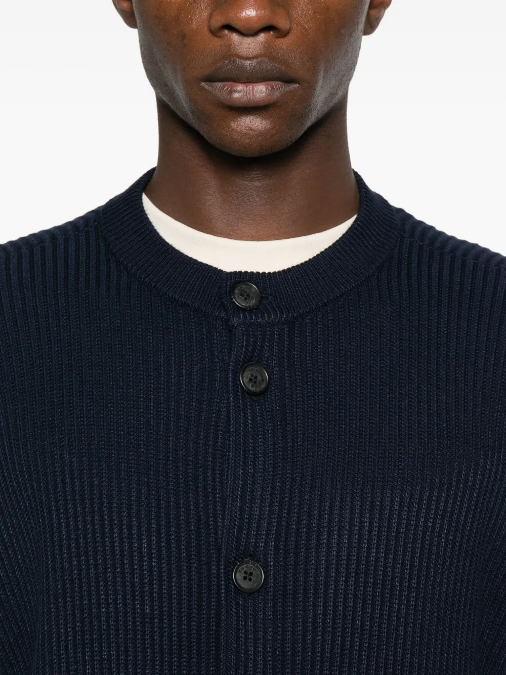 Emporio Armani Geribbeld vest Blauw