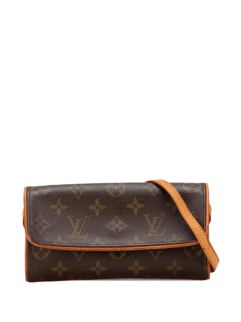 Louis Vuitton Pre-Owned 1999 モノグラム ポシェットツイン PM ショルダーバッグ - ブラウン Louis Vuitton Pre-Owned 1999 モノグラム ポシェットツイン PM ショルダーバッグ - ブラウン