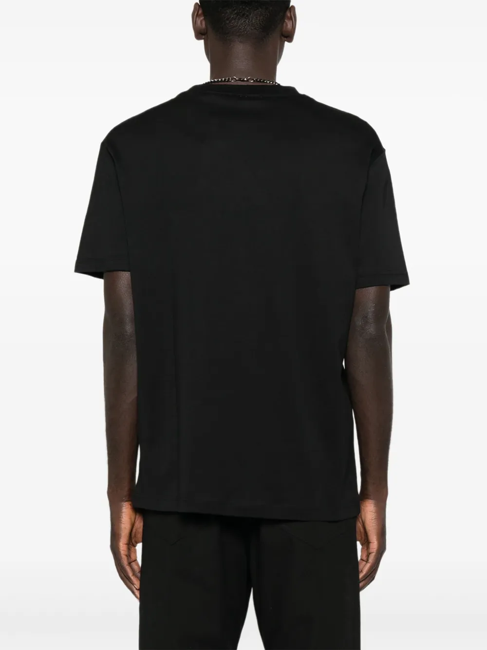 John Richmond T-shirt met geborduurd logo Zwart