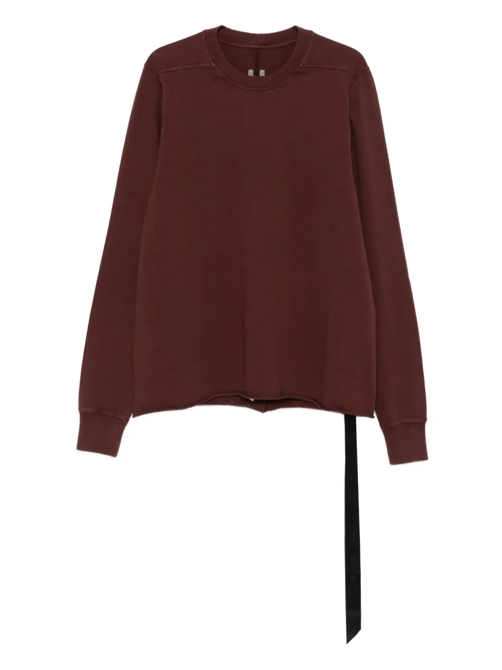 Rick Owens DRKSHDW raw-edge crew-neck sweatshirt | Brown | Image 1