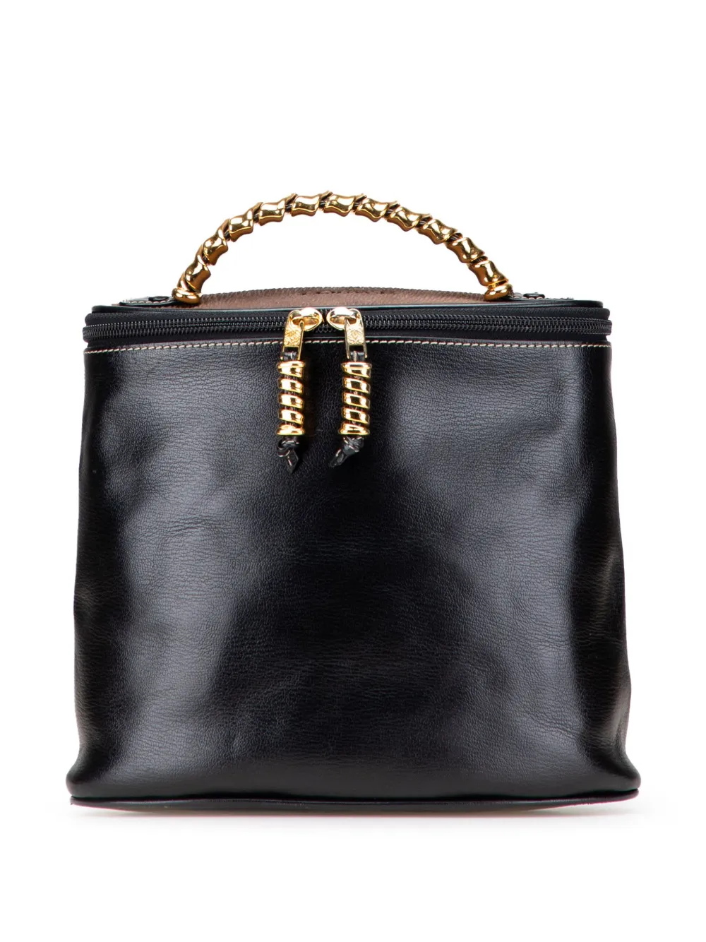 Loewe Pre-Owned 2000-2025 レザー ベラスケス ツイスト バニティバッグ - ブラック Loewe Pre-Owned 2000-2025 レザー ベラスケス ツイスト バニティバッグ - ブラック