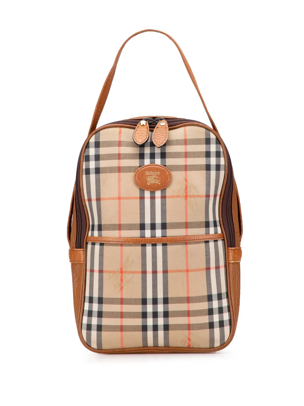 Burberry Pre-Owned 20th Century Haymarket Check Canvas handbag | marron | Image 1