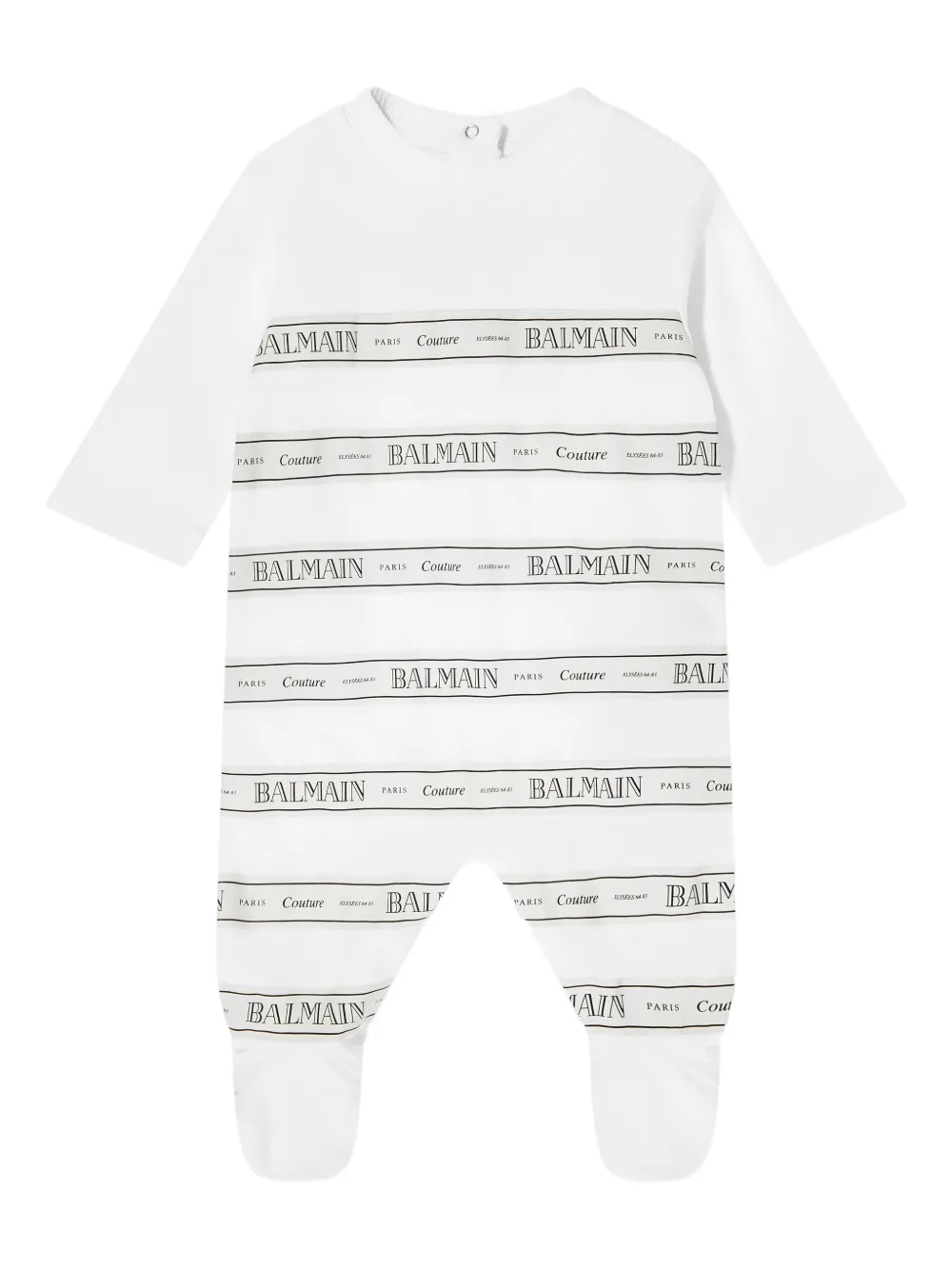 Balmain Kids button babywear - White