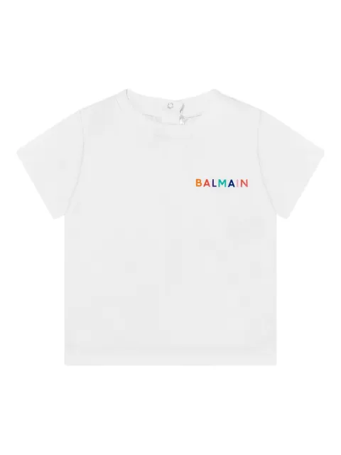 Balmain Kids playera con bordado
