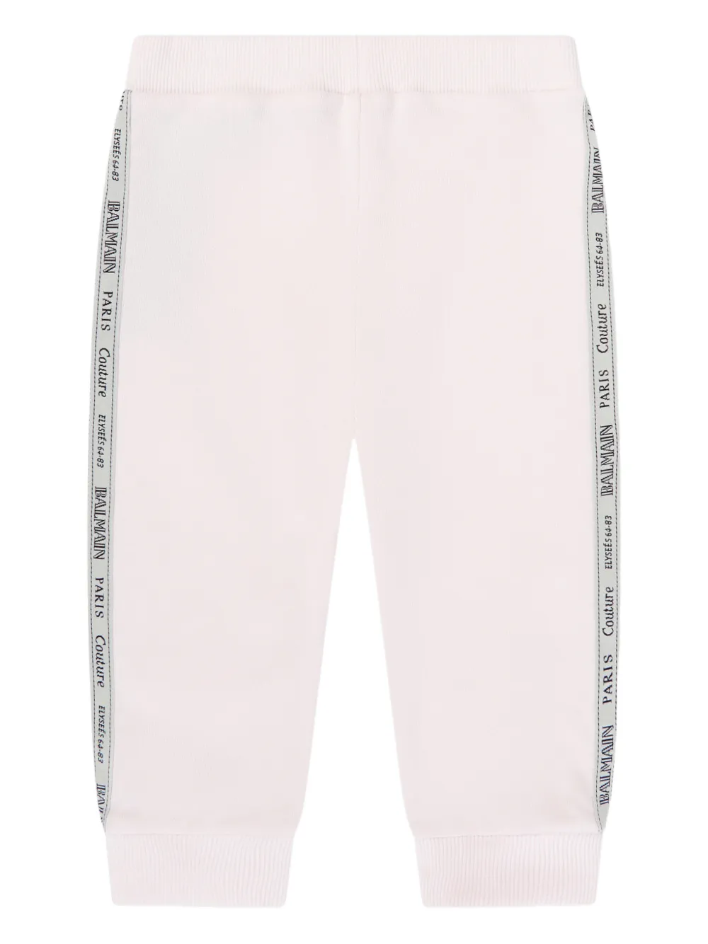 Balmain Kids logo tape trousers - Rosa
