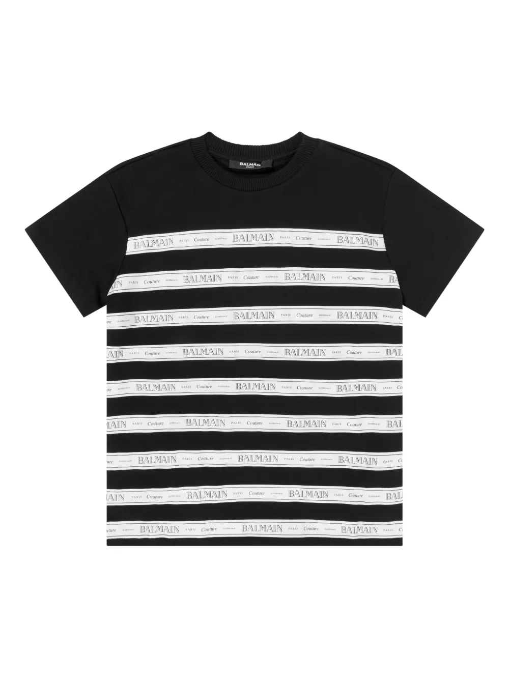 Balmain Kids striped dress - Black