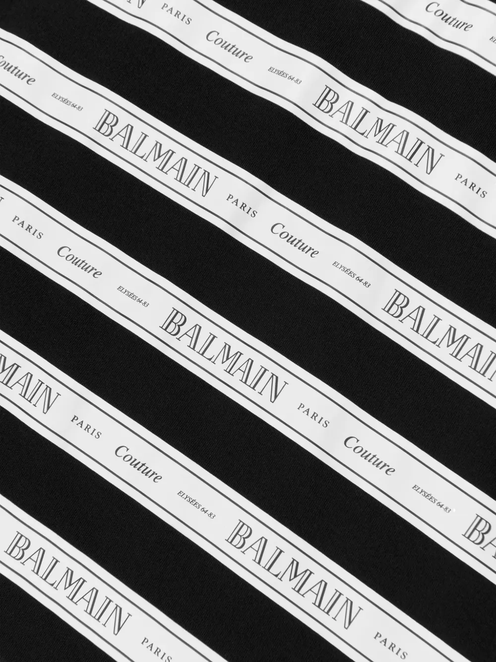 Balmain Kids Gestreepte jurk Zwart
