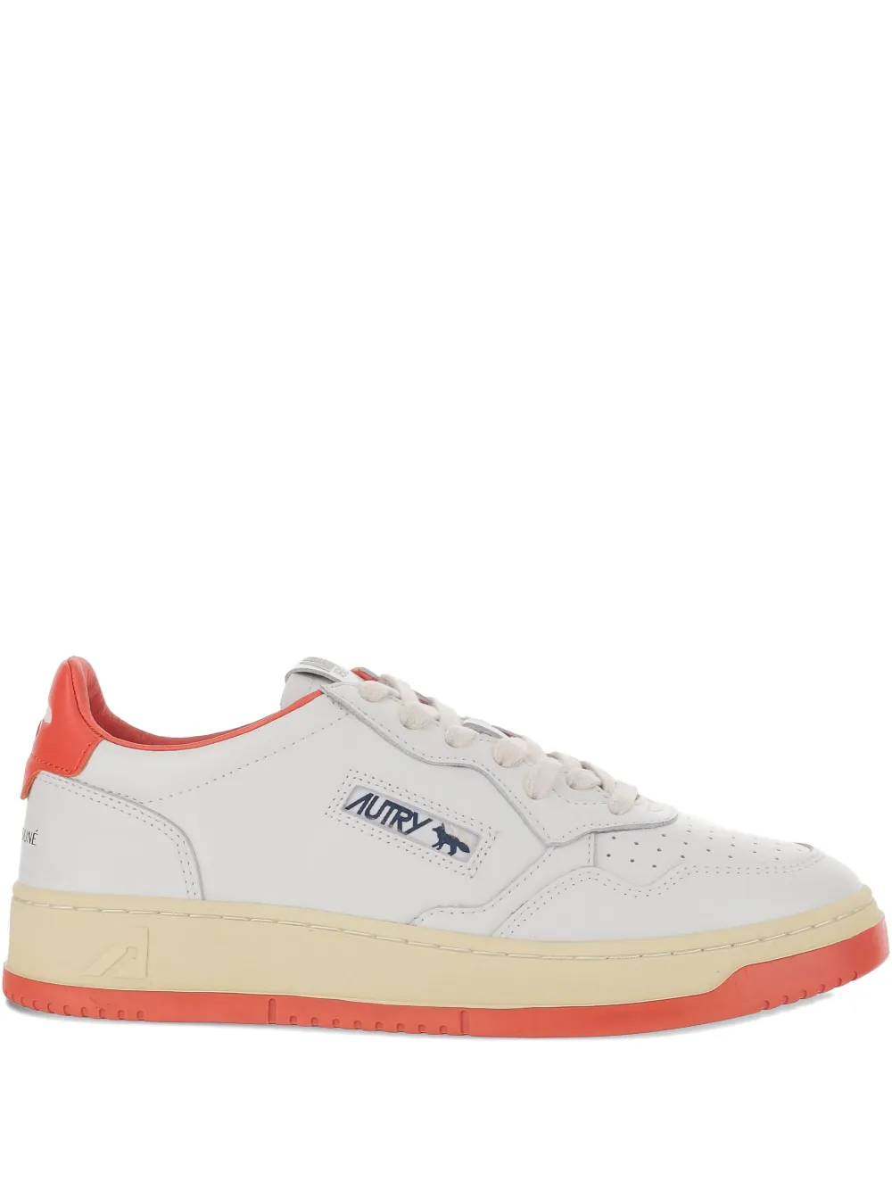 Autry leather low-top sneakers White
