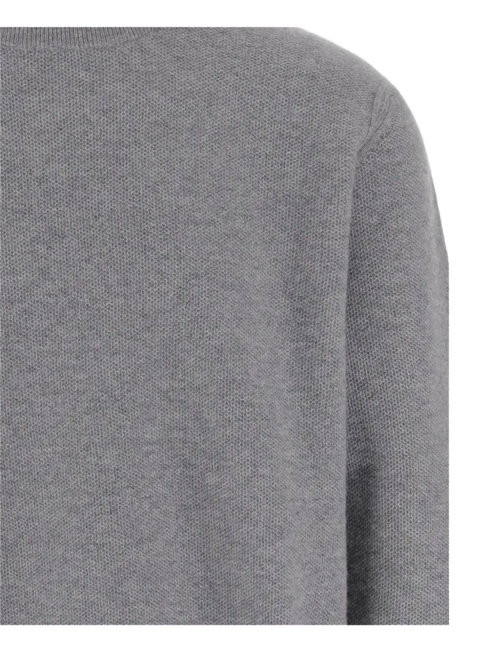 Oliver Lattughi Crew-neck Ribbed Sweater In Gray