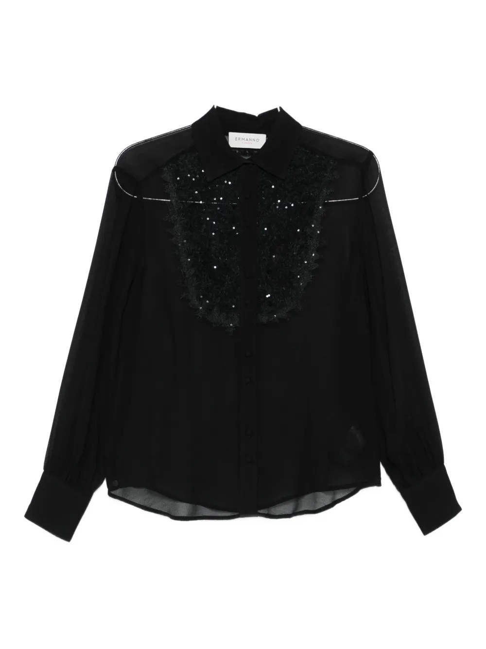 Ermanno Firenze Embellished Blouse In Black