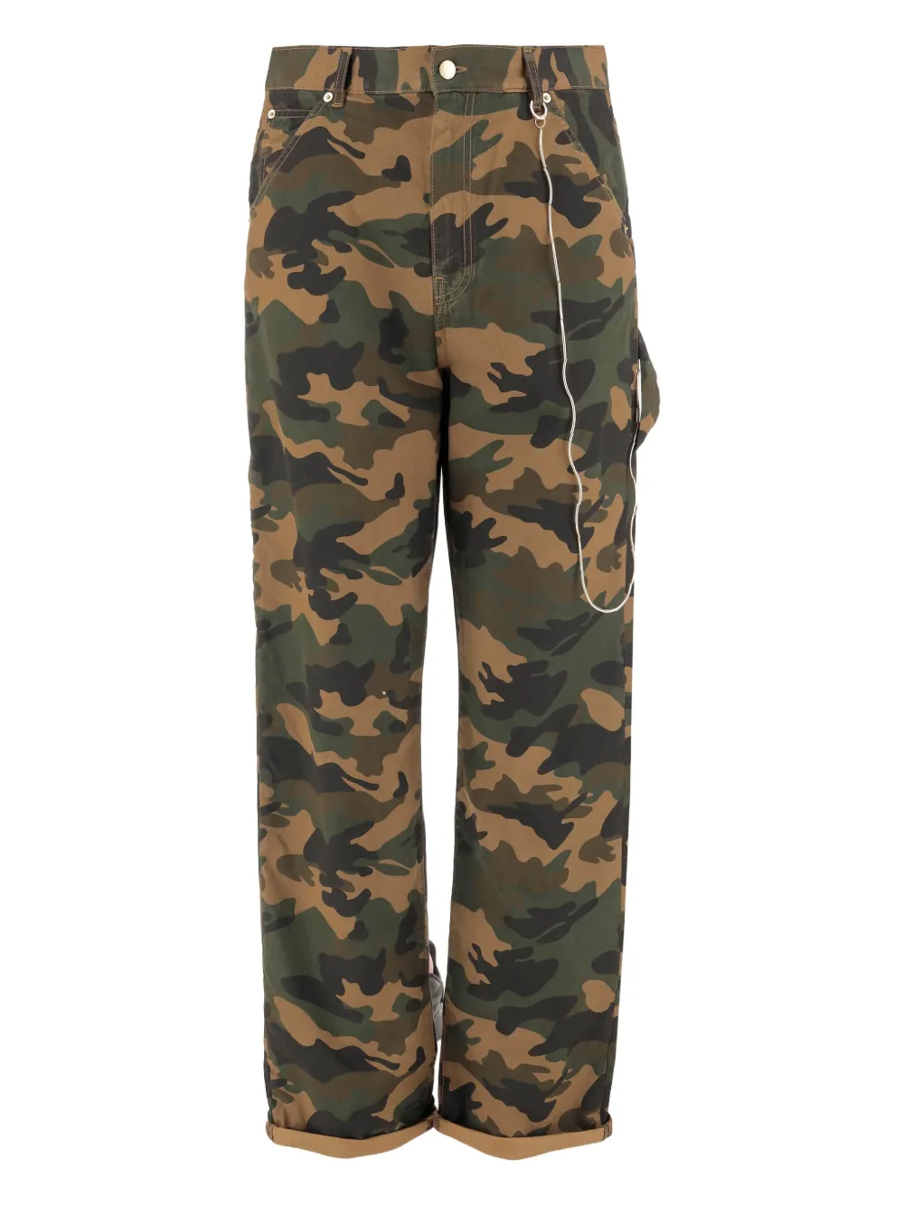 DARKPARK camouflage-pattern trousers - ブラウン DARKPARK camouflage-pattern trousers - ブラウン
