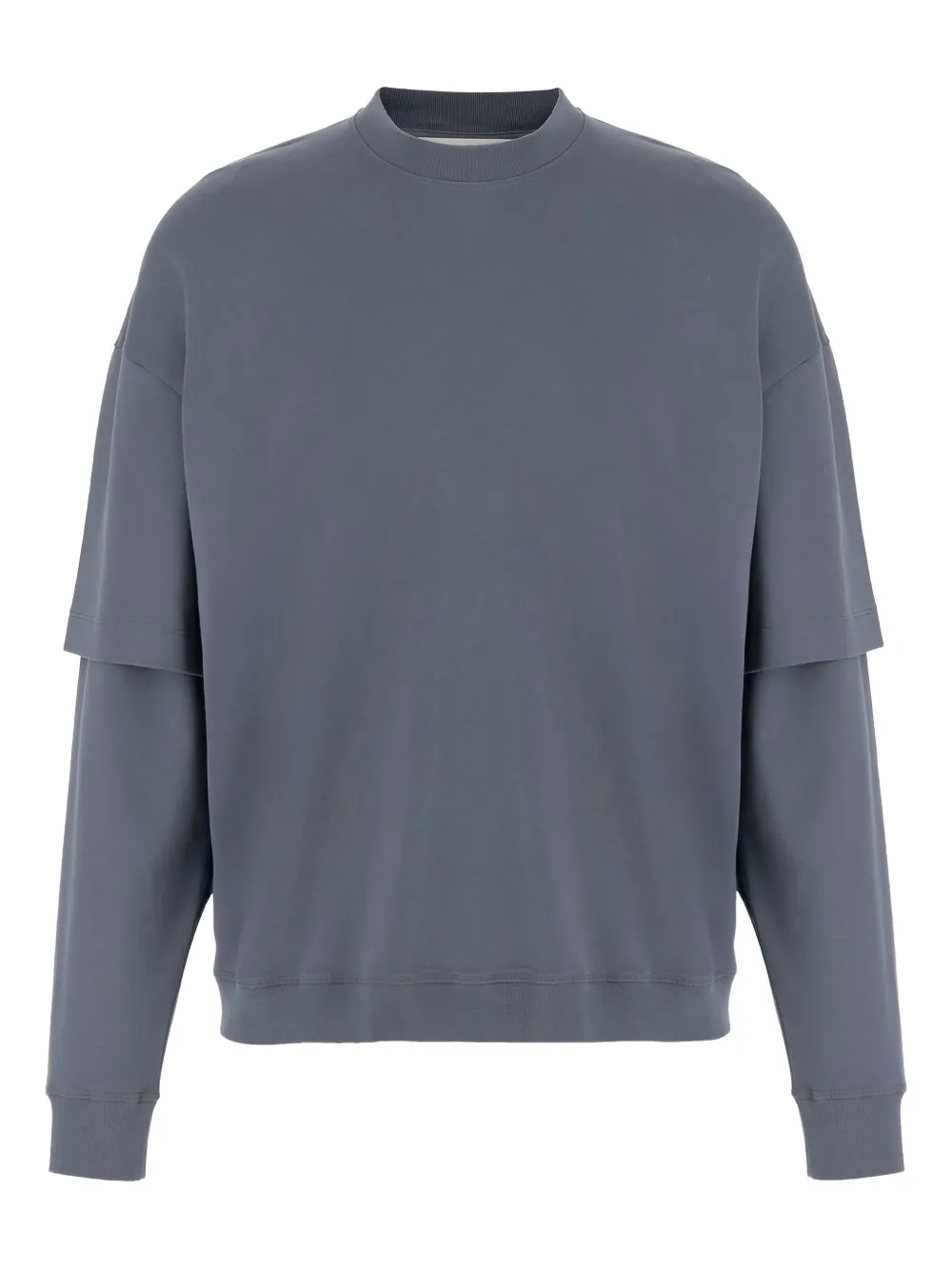 DARKPARK layered cotton sweatshirt | Grey | Image 1