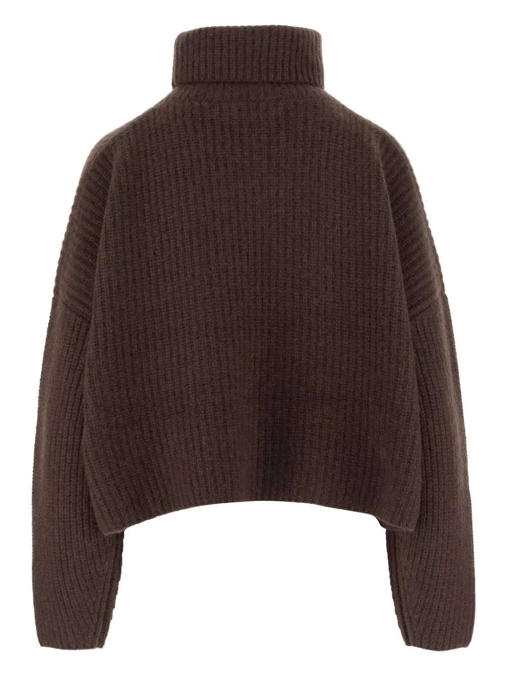 Arch4 Turtleneck Ribbed Cashmere Sweater In Brown