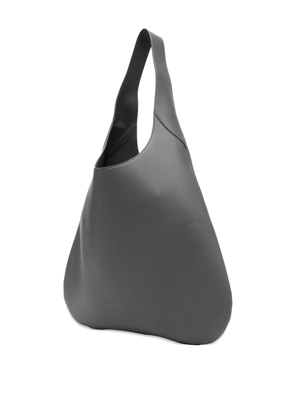 Carven Tommaso Leather Shoulder Bag In Gray
