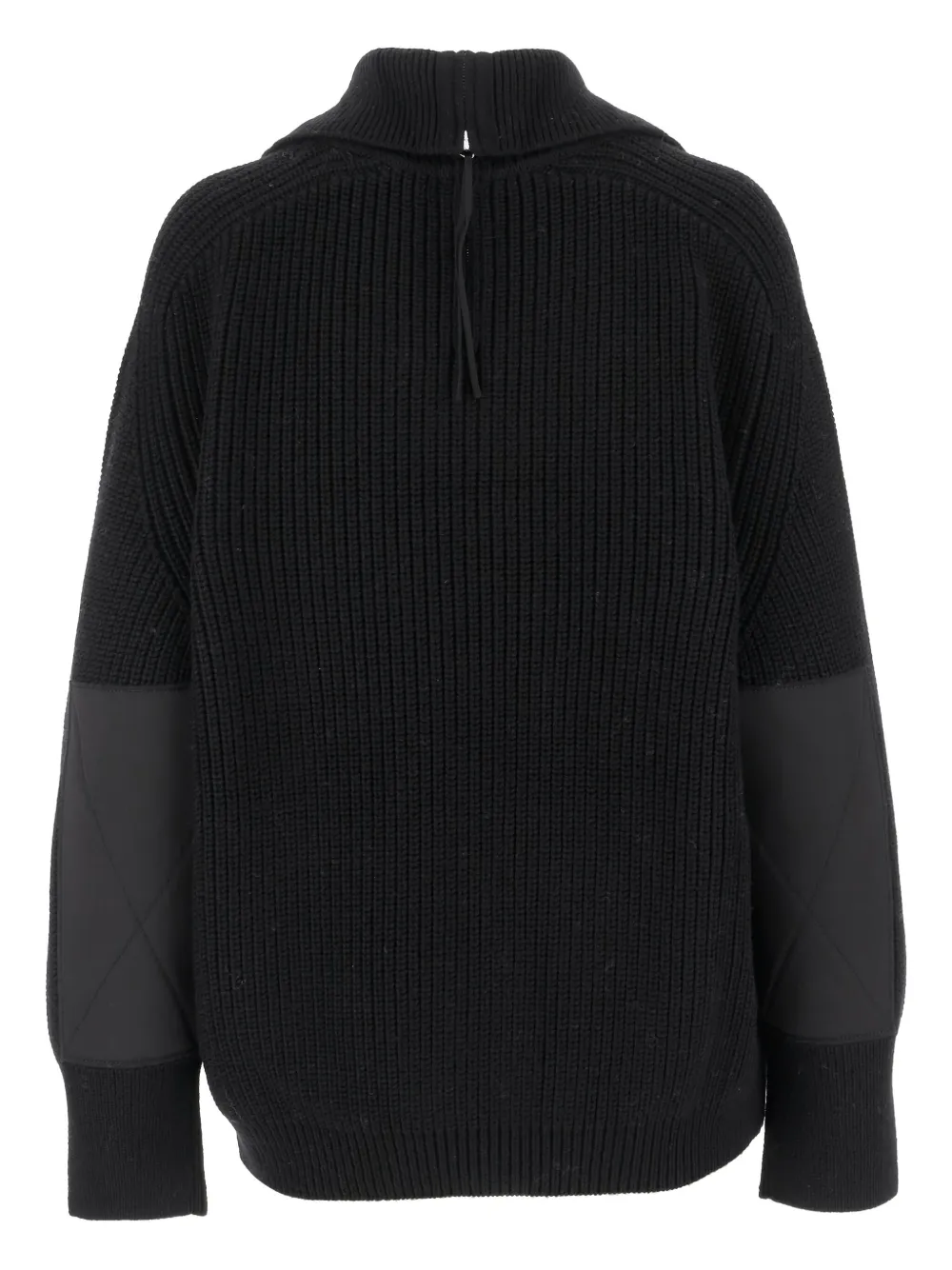 Carven ribbed zip-up wool sweater | Black | Image 1