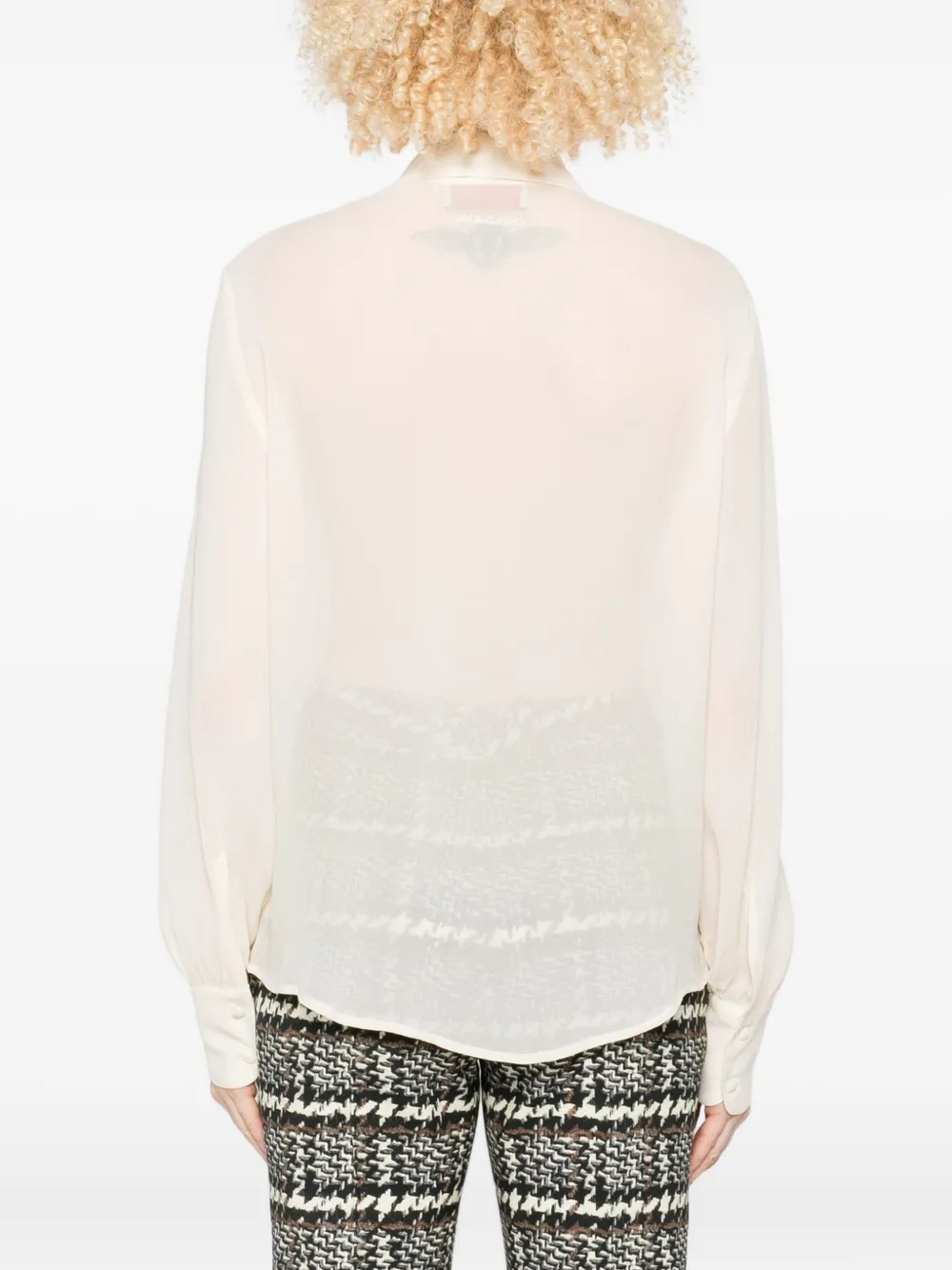 ERMANNO FIRENZE Geruit shirt Beige