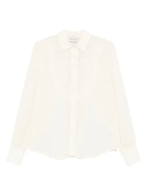 ERMANNO FIRENZE  embroidered-collar shirt
