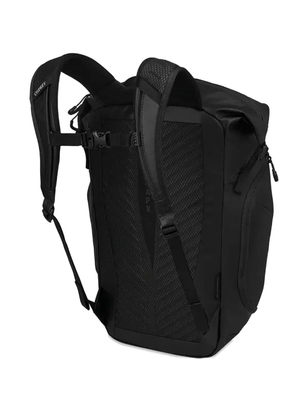 open and close osprey backpack top Osprey top-zip Logo Backpack | Black