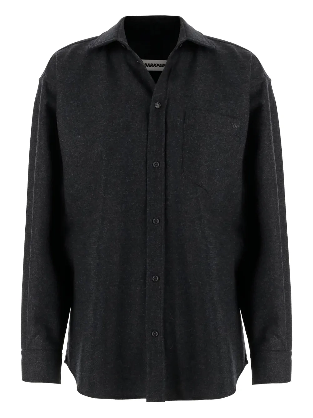 Darkpark Button-down Long-sleeved Shirt In Black